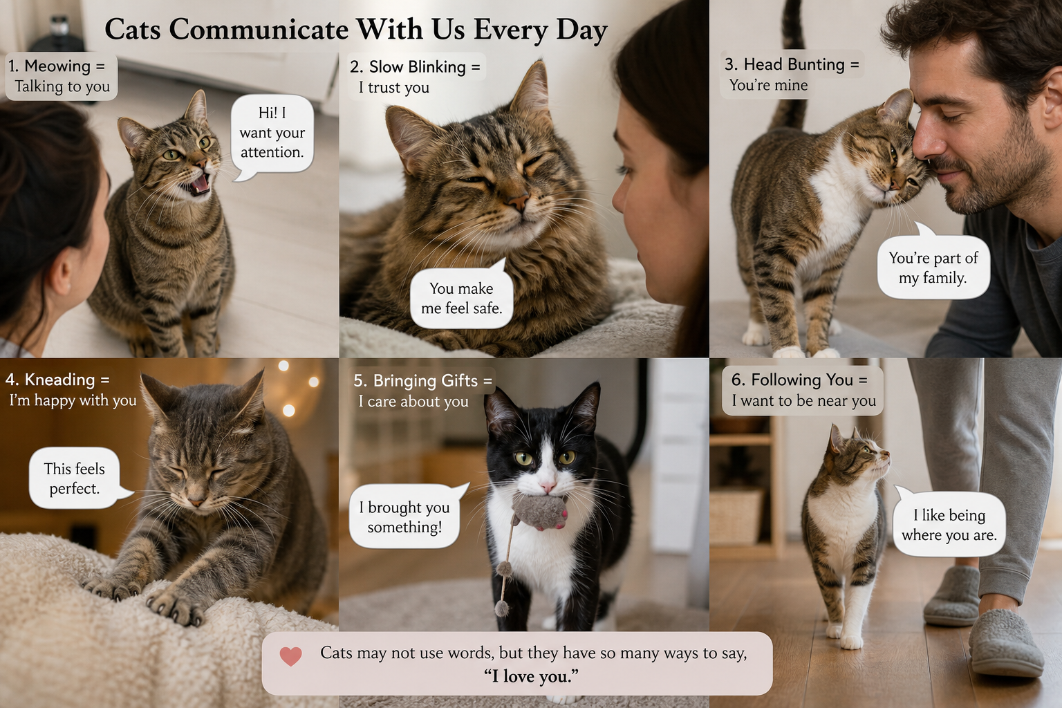 How Cats Communicate With Their Owners